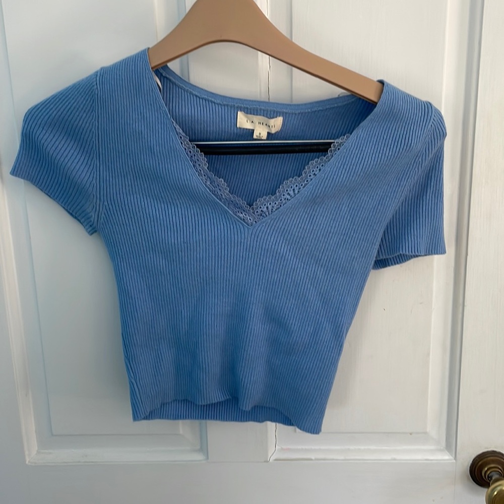 L.A Hearts Blue Top